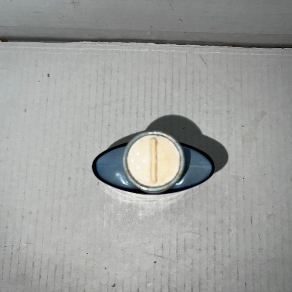 Vintage Evening in Paris Cobalt Blue Glass Talcum Bottle 3 1/4 oz. - Picture 3 of 4